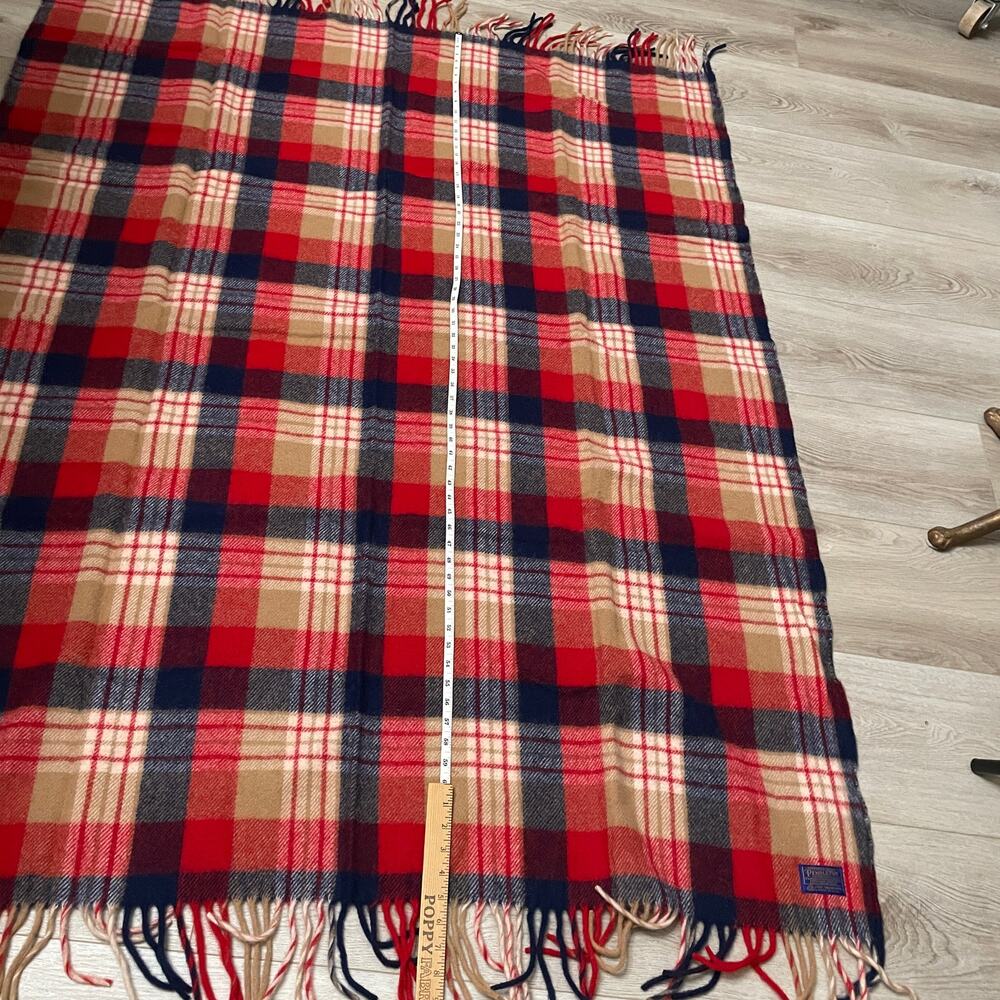 Vintage Pendleton Robe In A Bag Stadium Lap Blanket 52"x70" Virgin Wool Throw - Picture 13 of 16